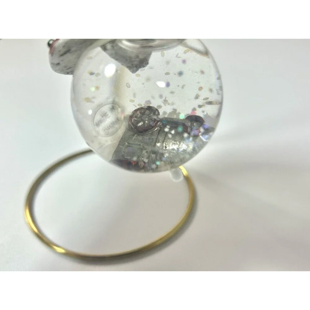 Snow Globe Ornaments Holiday Wishes Set of Three Christmas Tree By Towle